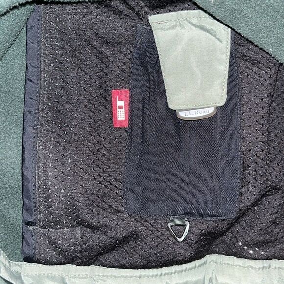L L Bean Outdoors 2 tone green Fleece lined hooded Jacket parka 3 in 1 men’s L - Picture 9 of 9